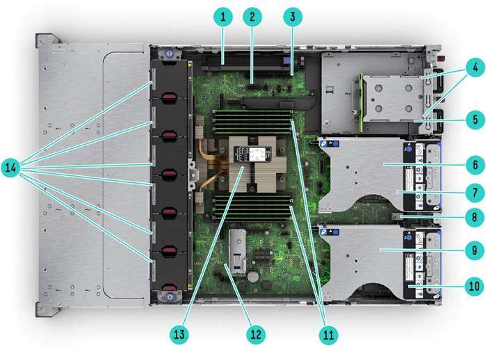 Internal View – 2SFF rear cage shown